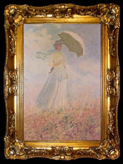framed  Claude Monet Study of a Figure Outdoors, ta009-2